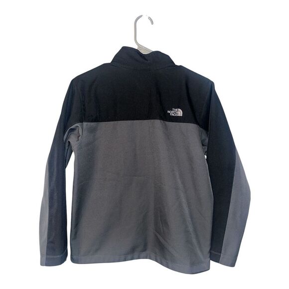 North Face Boys Gray/Black Soft Shell Fleece Lined Jacket, Large 14/16 - Picture 2 of 6